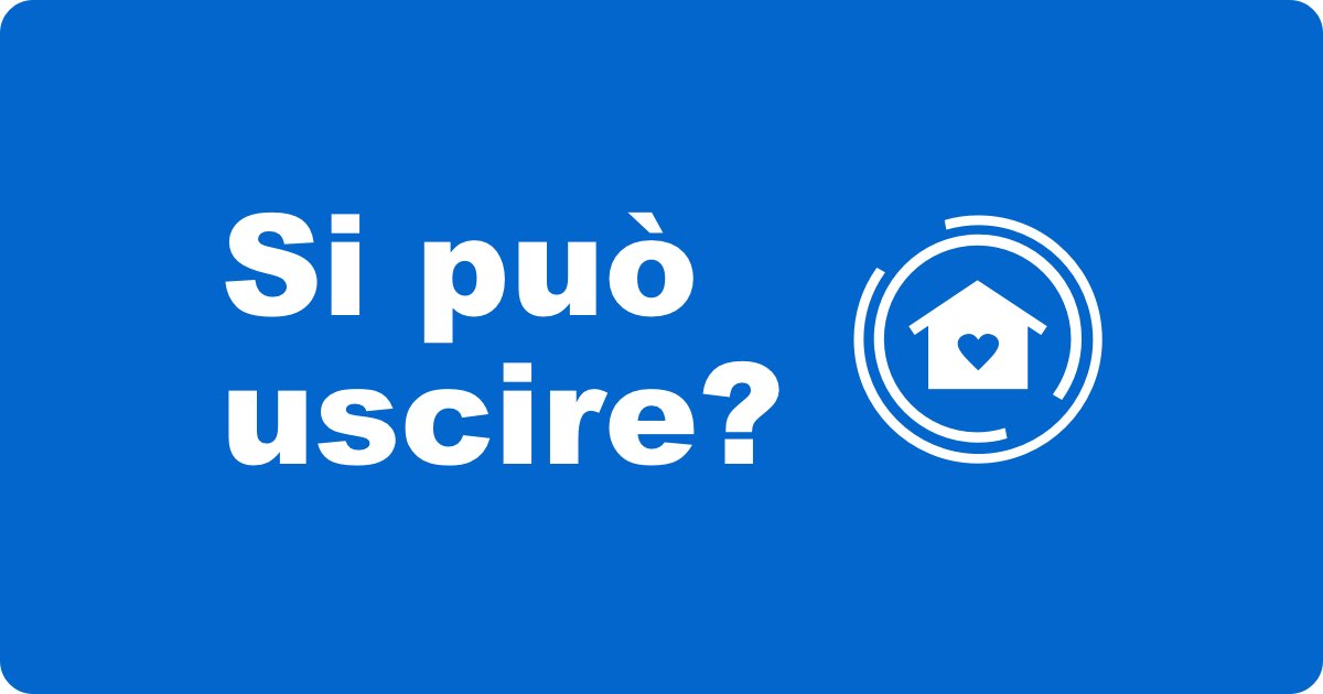 Si può uscire di casa oggi?