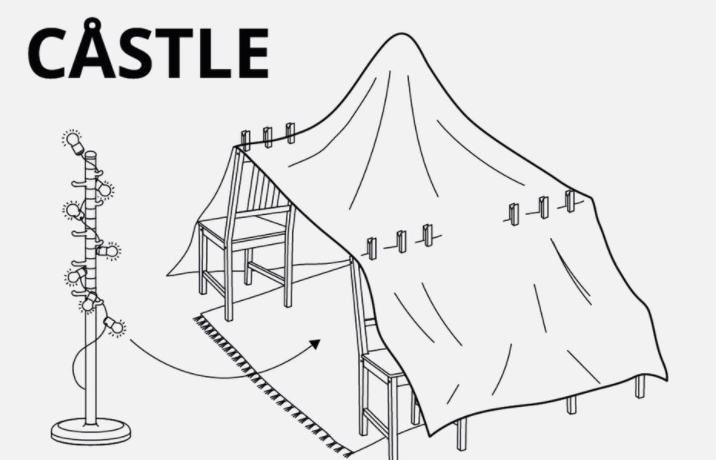 IKEA ha fornito le istruzioni per costruire un fortino per bambini - Mente Digitale