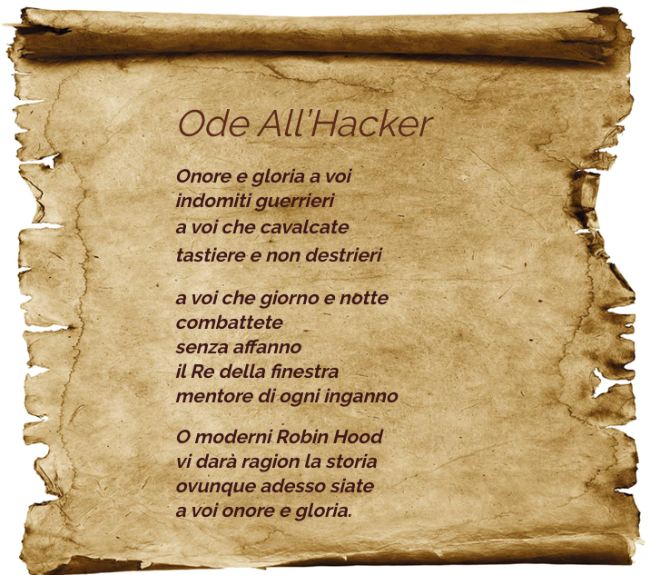 Ode all'hacker - Mente Digitale