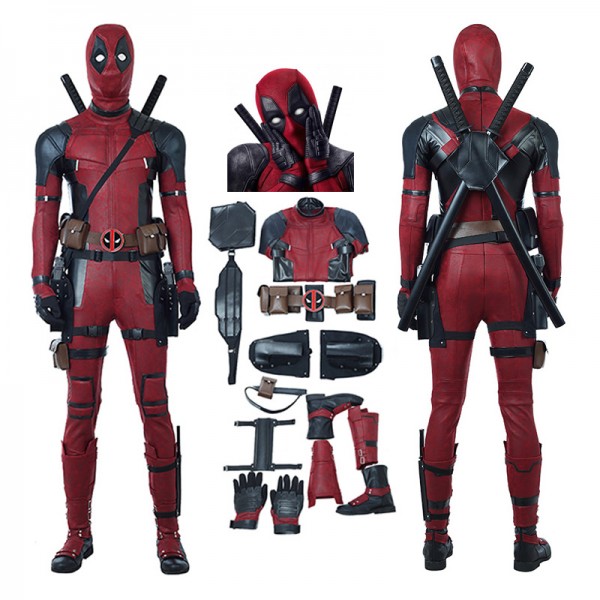 Deadpool Costume Wade Wilson Deadpool Cosplay Costume Luxury Suit - Champion Cosplay