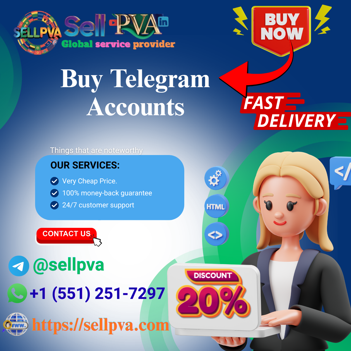 3 Best Site To Buy Telegram Accounts - (PVA & Aged)