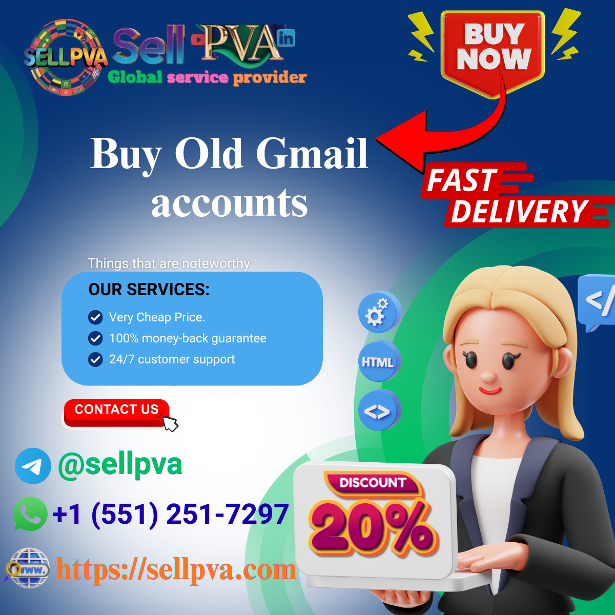 Buy Old Gmail accounts - Sell PVA Top16 Buy Old Gmail Accounts in Bulk (PVA, Old)