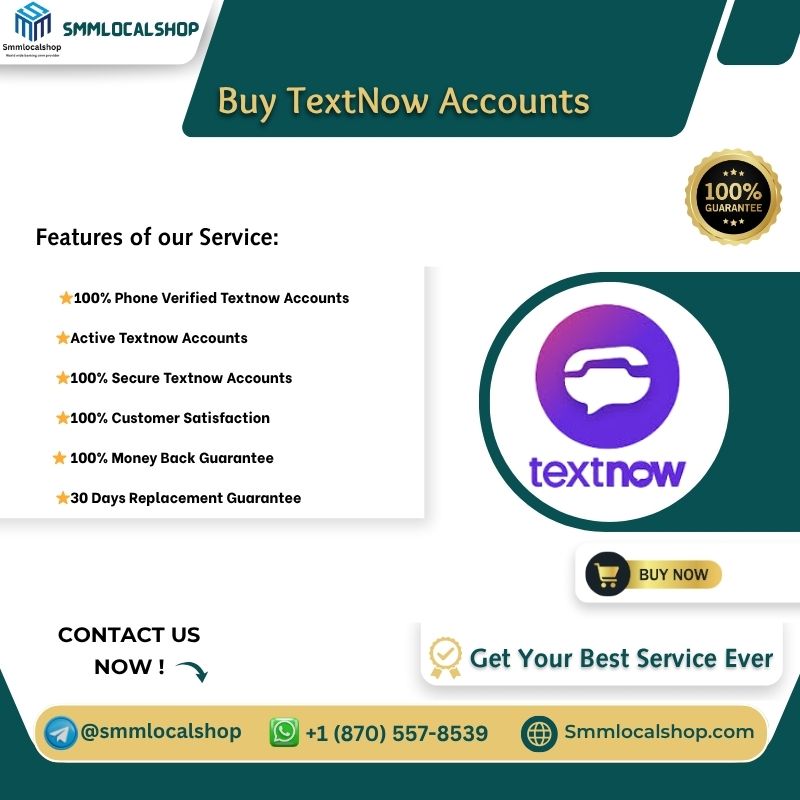 Buy TextNow Accounts - unlimited Text-call-(smmlocalshop)